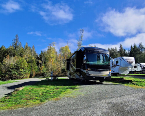 big rig site at Elwha RV Park