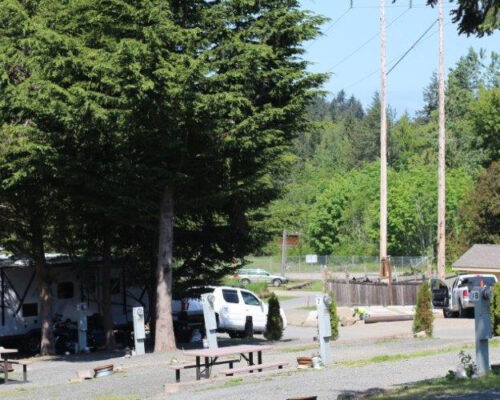 narrow sites at Elwha RV Park in Port Angeles WA