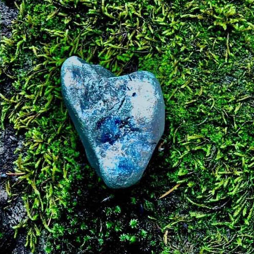 Heart rock at Elwha RV Park and Campground in Port Angeles WA